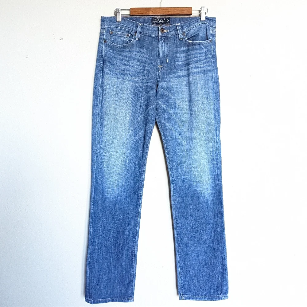Lucky brand medium wash denim straight leg jeans size 10/30 - Picture 6 of 9
